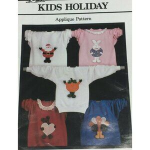 Vintage Fabricraft 208 Kids Holiday 5 Design Sweatshirt Top Appliques Craft